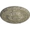 Ekena Millwork Amelia Ceiling Medallion (Fits Canopies up to 2 3/8"), 19 5/8"OD x 3/4"P, Castle Stone Crackle CM20AMCSC - alternate 4